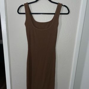 MIDI brown dress